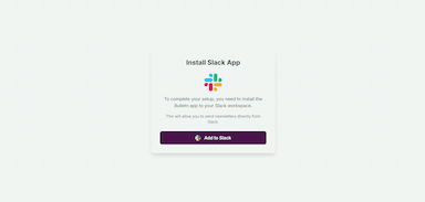Add to Slack Button